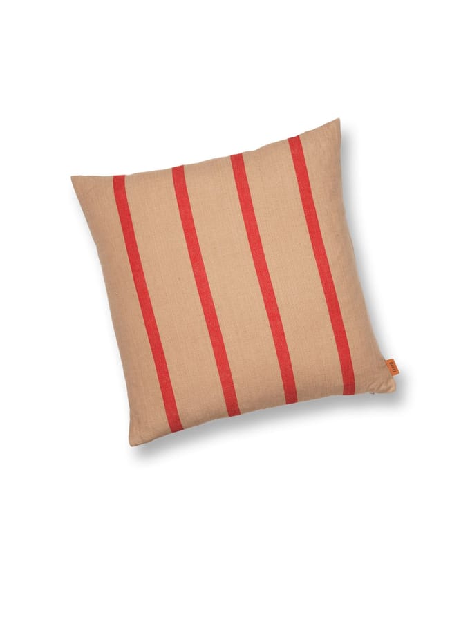 Ferm Living Grand Kussen - camel/red
