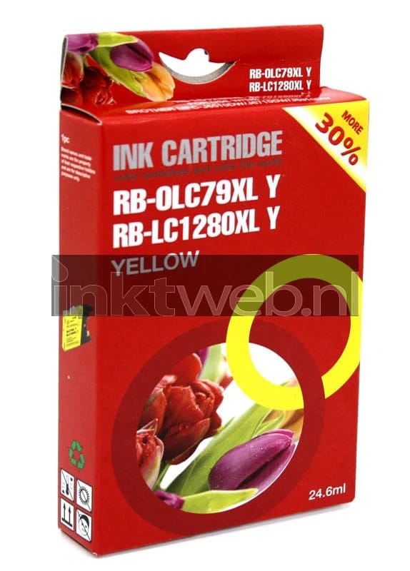 Huismerk Brother LC-1280XL geel (Huismerk (compatible))
