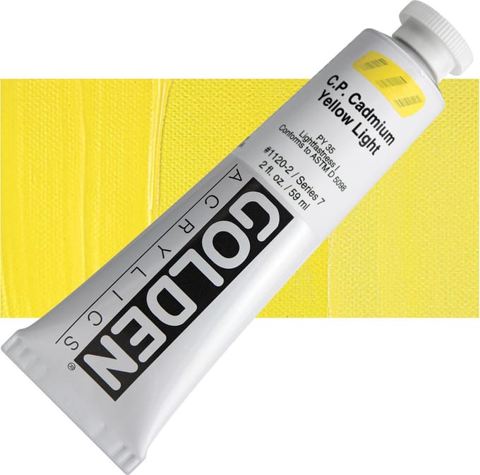 Golden Heavy Body Acrylverf Serie 7 Cadmium Yellow Light