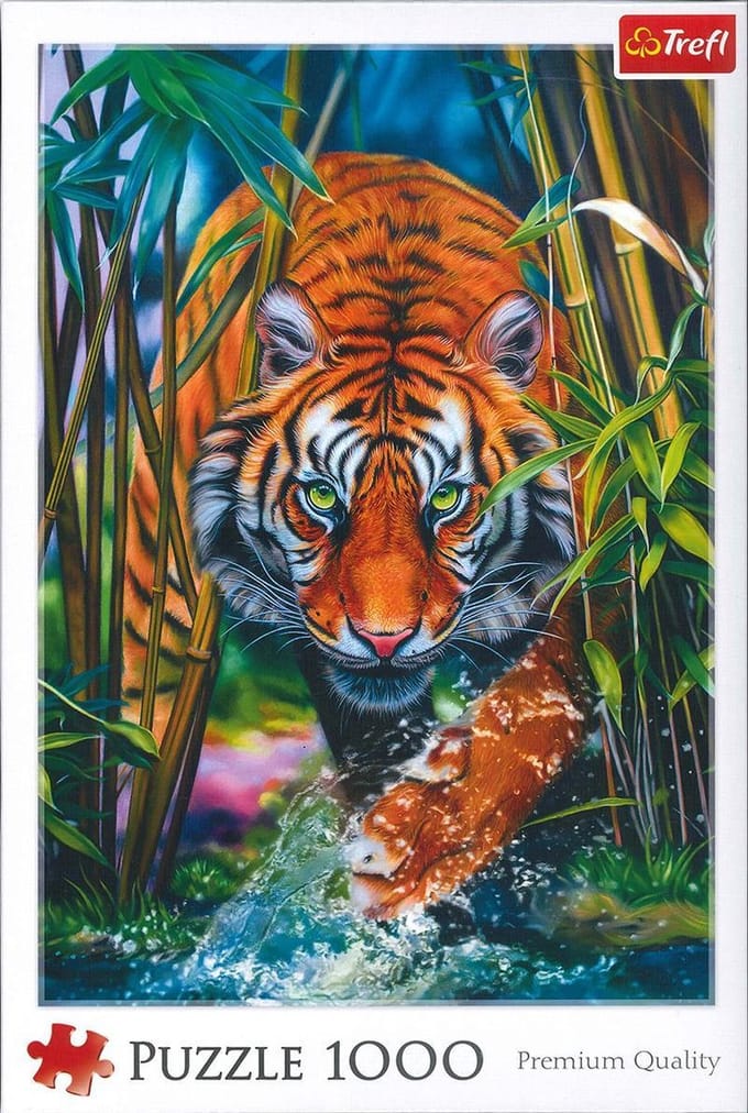 Tijger, 1000 stukjes Puzzel