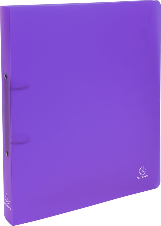 Exacompta 15x Chromaline Ringband in PP met 2 ringen van 30 mm - A4 maxi - Purper - 54366E