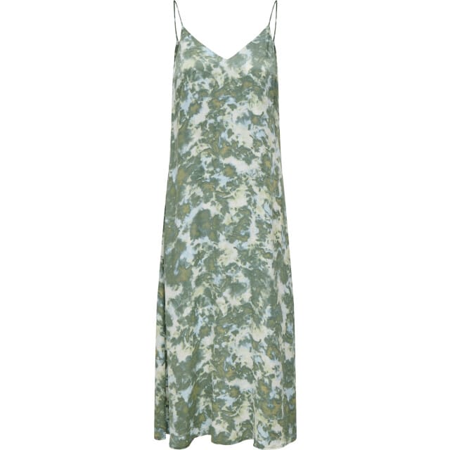 Only Onlannlouise strap long dress wvn balsam green/tie