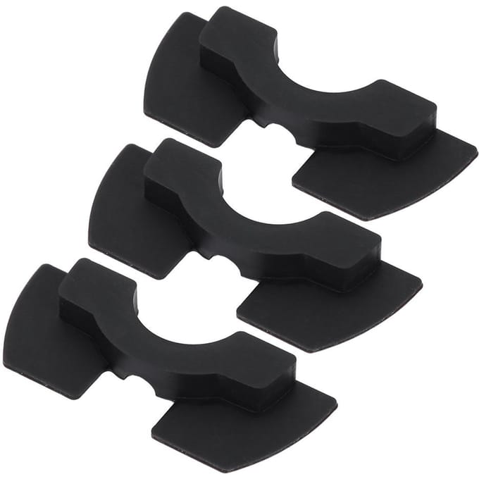 3 stuks   1 Set Rubberen Schokdemper Damping Pad voor Xiaomi M365 Elektrische Scooter black