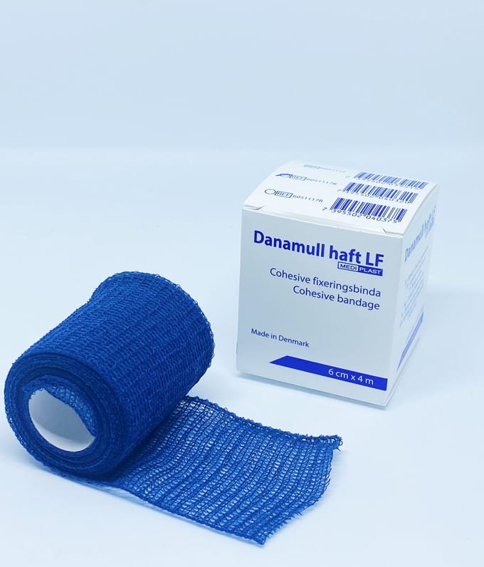 Danamull Haft Zelfklevend Fixatiewindsel blauw 6cm x 4m - 5 stuks