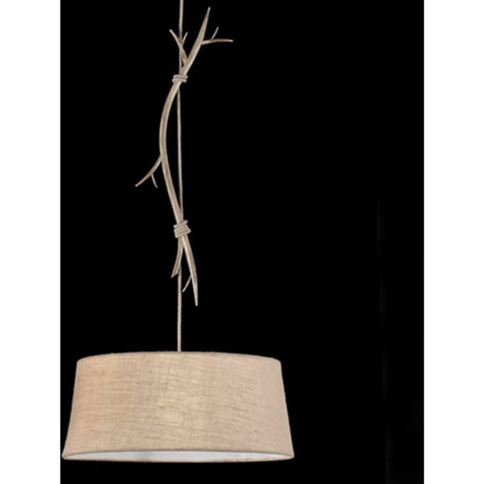 Mantra Iluminación Sabina hanglamp met textielen kap, 1-lamp, 60cm