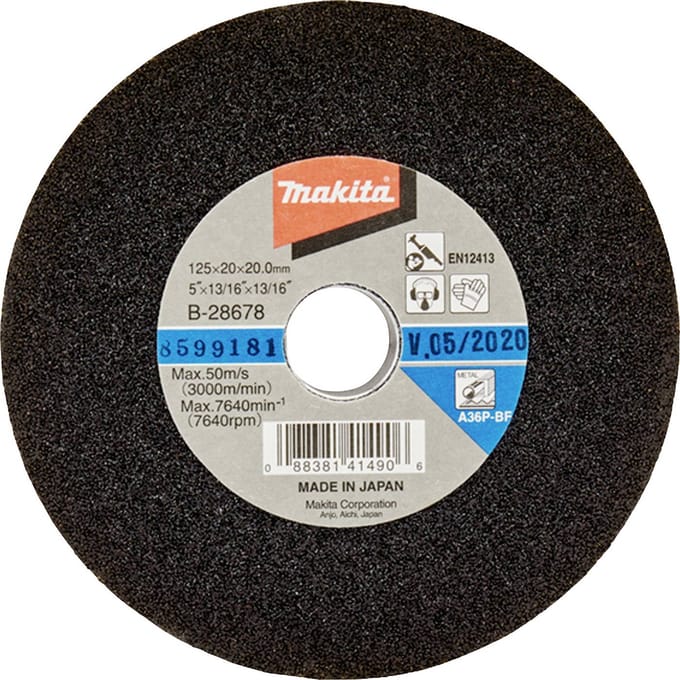 Makita B-28678 Makita slijpsteen K36 125x20x20 B-28678 Diameter 125 mm 1 stuk(s)