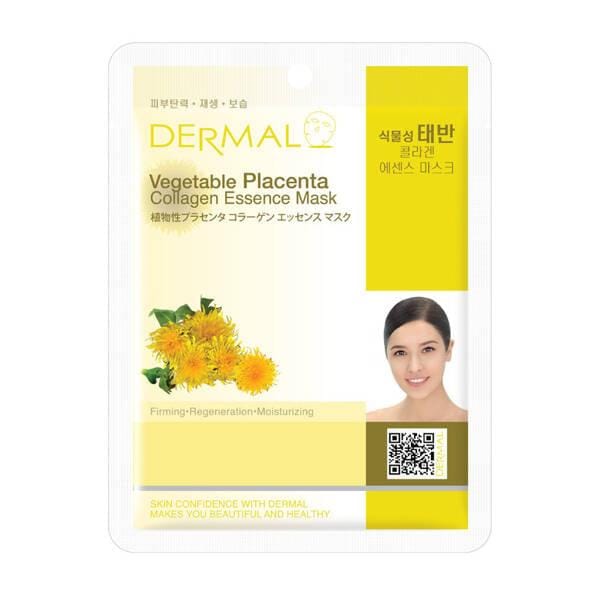 Dermal Collageen Essentie Masker Gezichtsmasker in Sheet Plantaardige Placenta