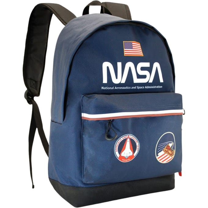 Schoolrugzak met Twee Compartimenten Nasa Infinity Marineblauw 30X41X18Cm