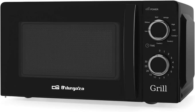 Magnetron met Grill en 20 Liter Capaciteit - 5 Modussen en Timer tot 30 Minuten