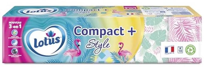 Zakdoeken LOTUS COMPACT + STYLE x 18 hoesjes