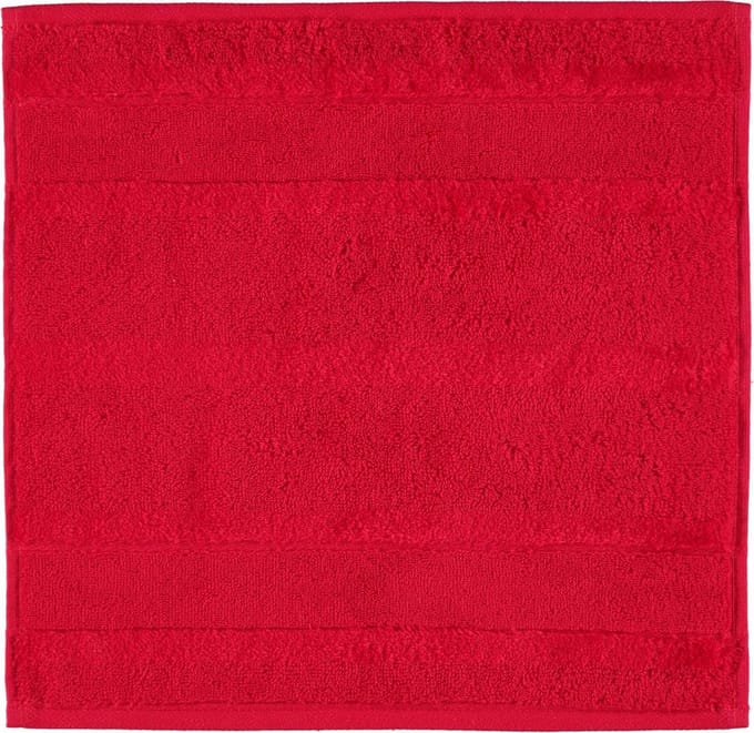 CAWÖ Noblesse² Uni Washandje - Rood - 30x30