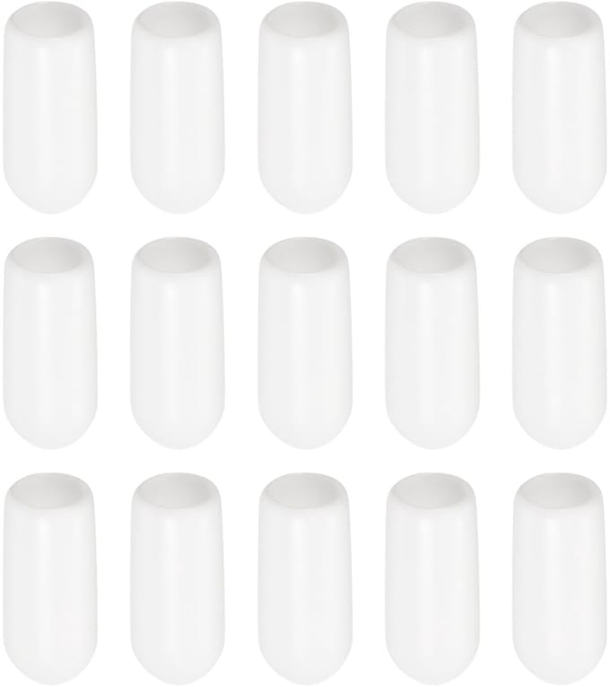 Dailygoods- Schroefdraad Protector Rubberen Eindkappen - 20 Pack - 1/4" (6mm) ID - Slijtvast - Stofisolatie - Roestpreventie - Eindkap