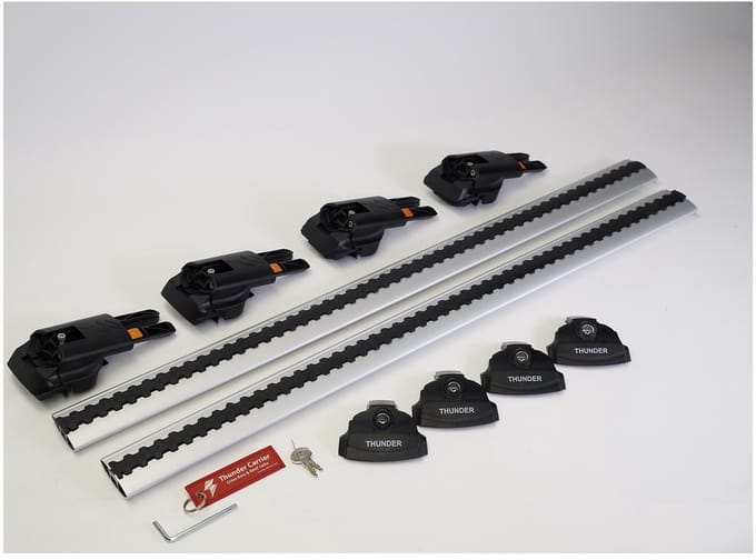 Thunder TRX1 - Dakdragers Set - RENAULT TRAFIC 2001- - Aluminium & Laag Profiel
