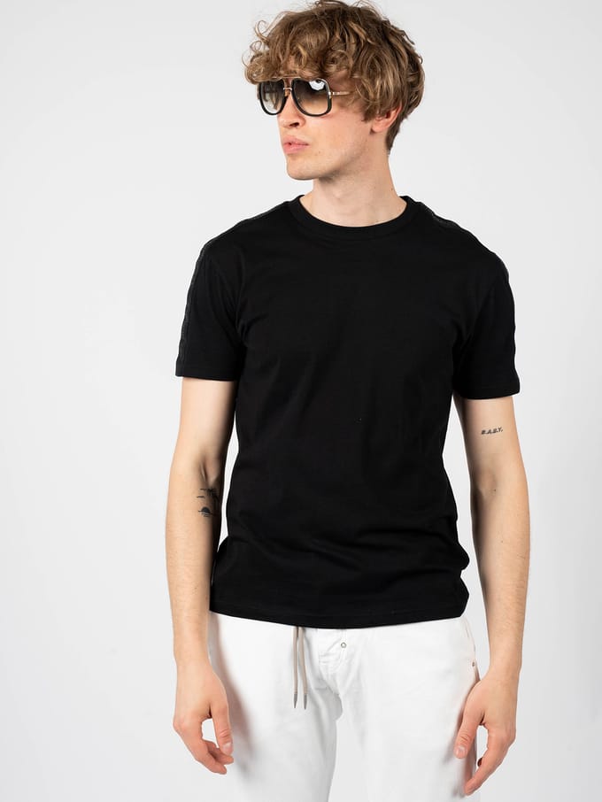Les Hommes T-shirt Mannen zwart