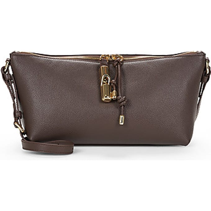 FURLA Leren schoudertas Debby Mini Shoulder Bag Cioccolato donkerbruin