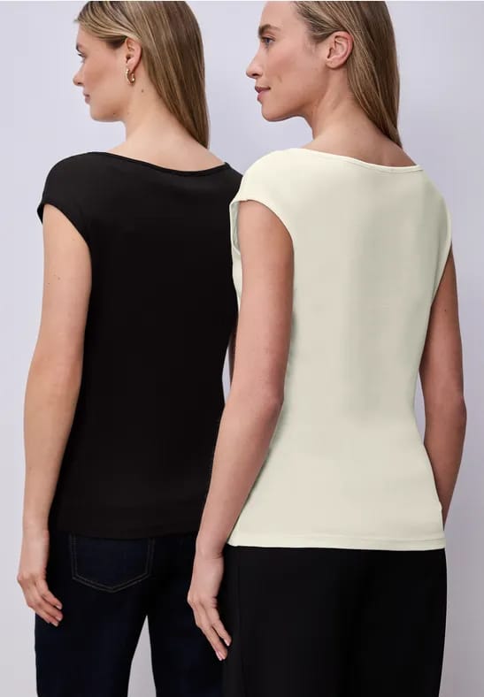 Basic shirts in een 2-pack