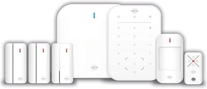 Draadloos Alarmsysteem - Slimme Beveiliging - Huis Beveiligen - Gratis App - 100 Meter Bereik - Wit