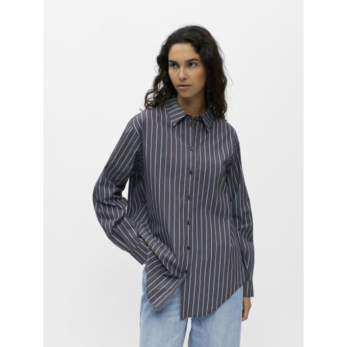 Object objtutta lo l/s shirt noos 23044666 seal brown