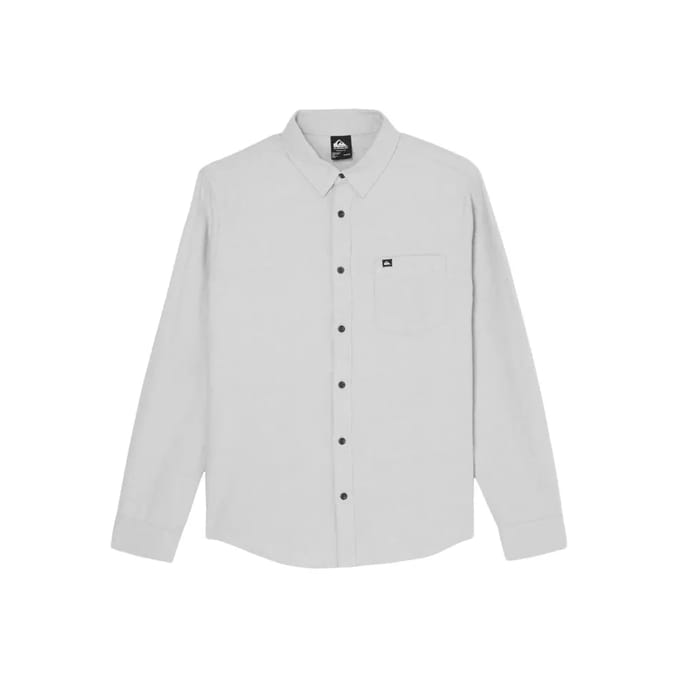 Quiksilver Motherfly Heather Overhemd Met Lange Mouwen Grijs L Man