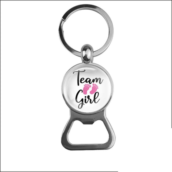 Bieropener Glas - Team Girl