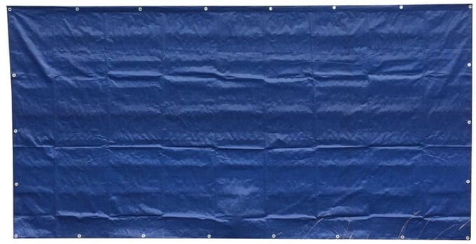 1 Stück Bauzaunplane 160g/m² blau PE 1,76m x 3,41m