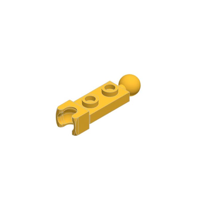 10 PIÈCES 14419 1x2 CôtéB avec Douille pour Attelage à Boule Briques de Construction Moc Pièces de Couleur Compatibles avec Brick Composants DO-IT-YOURSELF 10PCS or