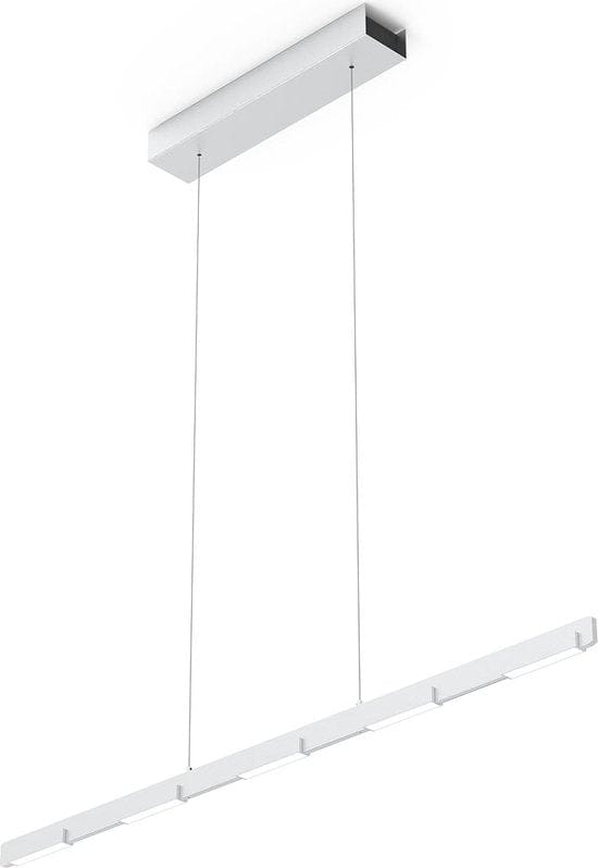 Hanglamp Bloc 3296ST Staal met Cable lift 120cm Hoogte instelbaar, Dimbaar, Modern - Steinhauer