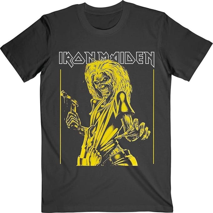 Iron Maiden - Yellow Flyer Heren T-shirt - M - Zwart
