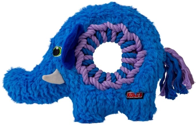 Kong Ringaroos Elephant - Hondenspeelgoed - Blauw M