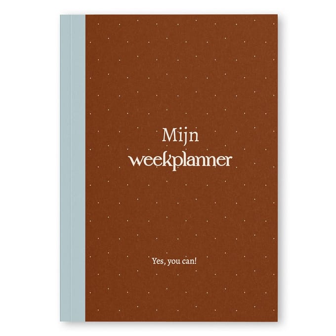 Fyllbooks - Mijn Weekplanner - Planner Ongedateerd - Week Agenda Datumloos - Planning - Chocolate