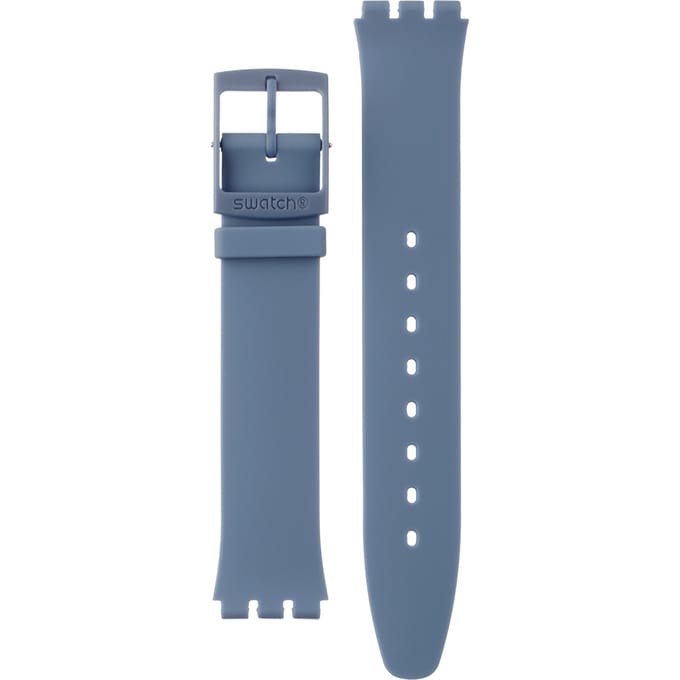 Swatch Plastic - Originals Medium (34mm) /Access/Solar/Musicall/Stop - G/SK/SL/SR/SS/SO28 ASS08N100 SS08N100 Denim Blue band