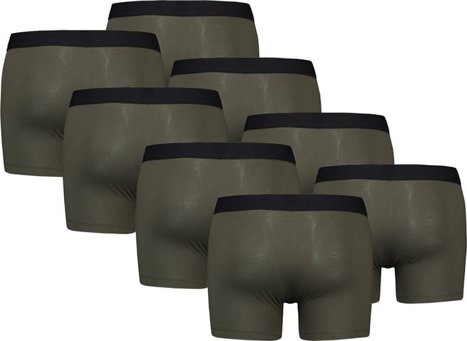 BOXERS 8-pack Levi's effen herenboxershorts, gemaakt van biologisch katoen
