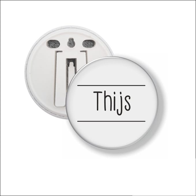 Button Met Clip 58 MM - Thijs
