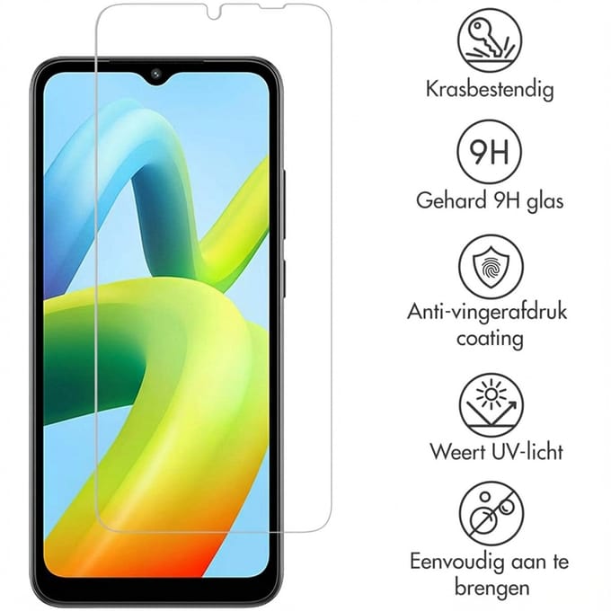 Selencia Screen Protector - Geschikt voor Xiaomi Redmi A1 / Xiaomi Redmi A2 - Gehard Glas Screenprotector