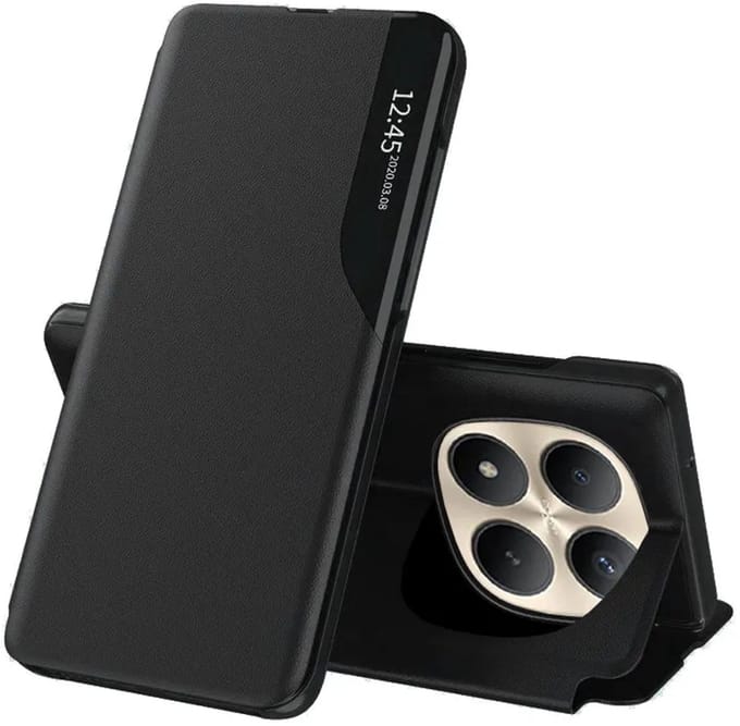 Hoesje geschikt voor Xiaomi Redmi Note 15 Pro Plus / Xiaomi Poco M8 Pro - Techsuit eFold Book Case - Zwart