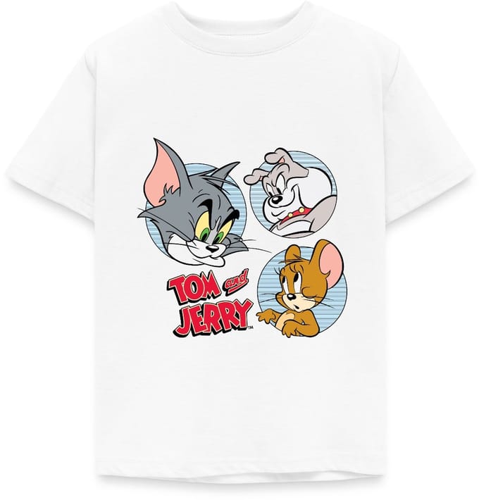 Tom En Jerry Met Hond Spike T-Shirt Kinderen