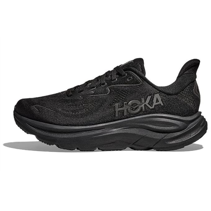 HOKA Dames Clifton 10 Wide 'Triple Black' 36.5