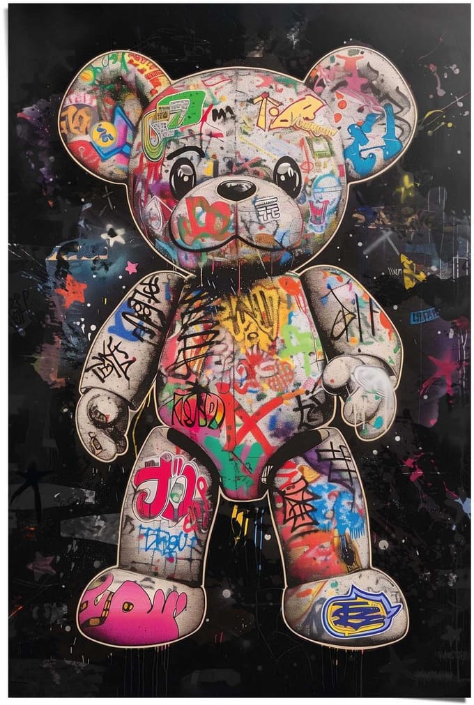 Poster Graffiti beer - 91,5 x 61 - Papier - REINDERS