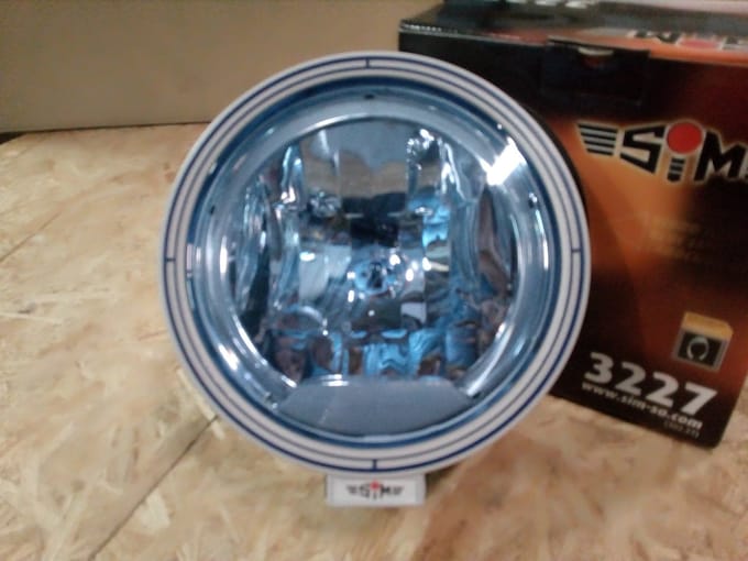 Verstraler - SIM - 3227 - 8.8 - 22.3cm - Blauw - matzilver - Celis - Positielicht Wit - Driving