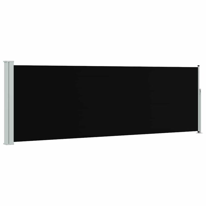 vidaXL - Tuinscherm - uittrekbaar - 100x314 - cm - zwart