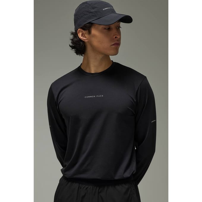 Common Pace Hardloop Regular Fit Lange Mouwen T-shirt | Black | Size Small