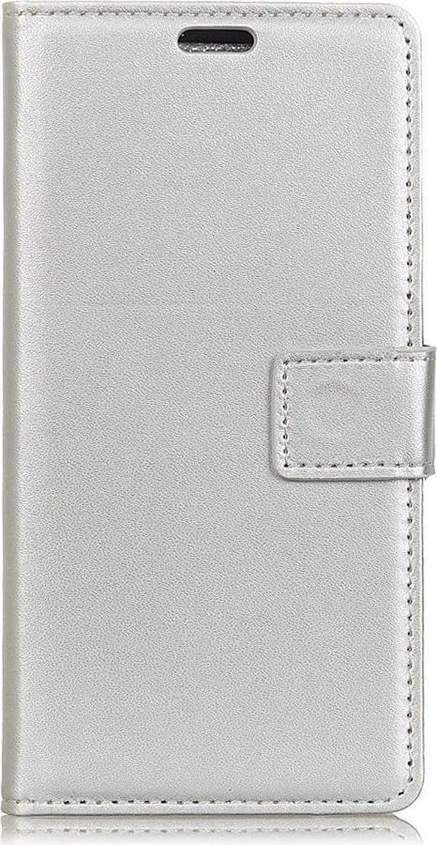 Shop4 - Asus Zenfone Max M2 Hoesje - Wallet Case Business Zilver