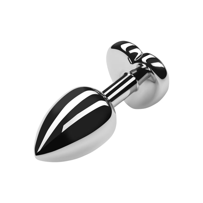 Rimba - Buttplug Small Met Kristal In hartvorm - Paars