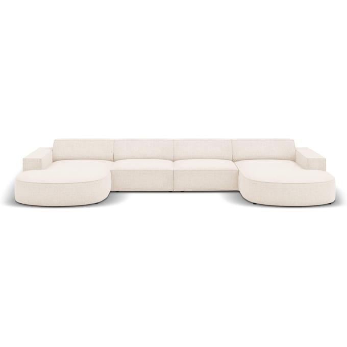 U-bank Jodie chenille afgerond | Micadoni Home