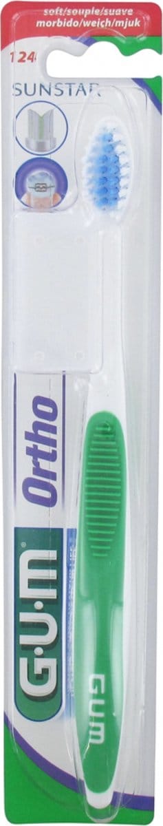 GUM Ortho 124 Tandenborstel (Kleur : Groen)