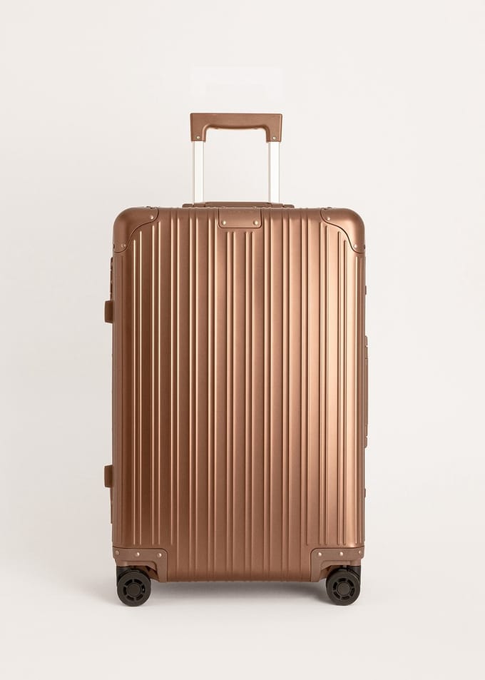 CREATE - Harde aluminium koffer met TSA-slot en multidirectionele wielen - Check-in M - LUGGAGE ALUMINIUM
