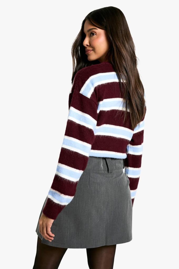 boohoo Dames Eenvoudige geplooide minirok | Grey | Maat: Medium