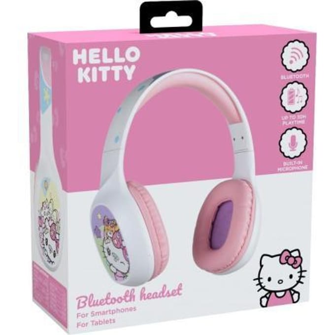 Hello Kitty - draadloze over-ear koptelefoon - 30 uur speeltijd - microfoon - bluetooth 5.3 - verstelbaar