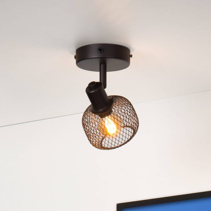 Lucide MAREN - Plafondspot (Plafondlamp) - 1xE14 - Zwart