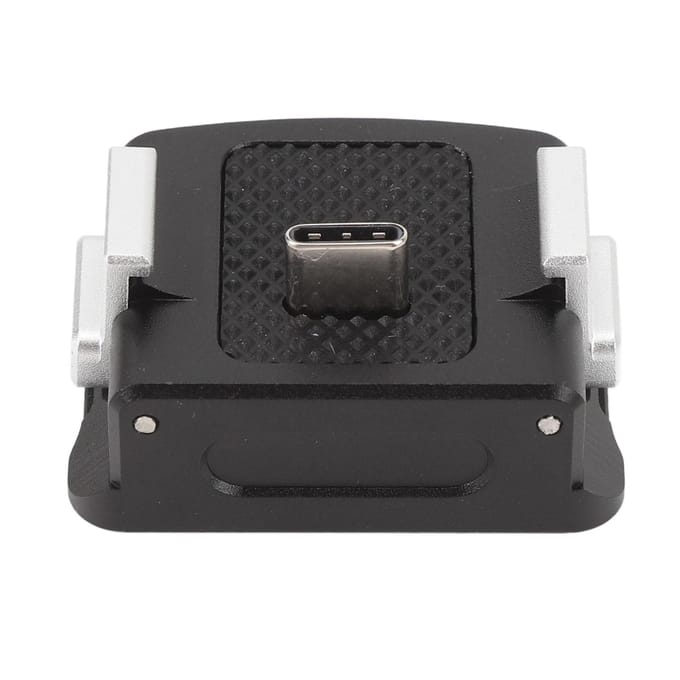 Sportcamera Oplaadadapter Basis Snelontgrendeling Type C Oplaadstation met 14 Montageadapter voor gray
